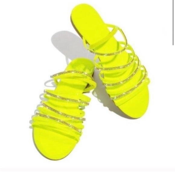 Sandals embellished strappy sling back NIB - Picture 4 of 5